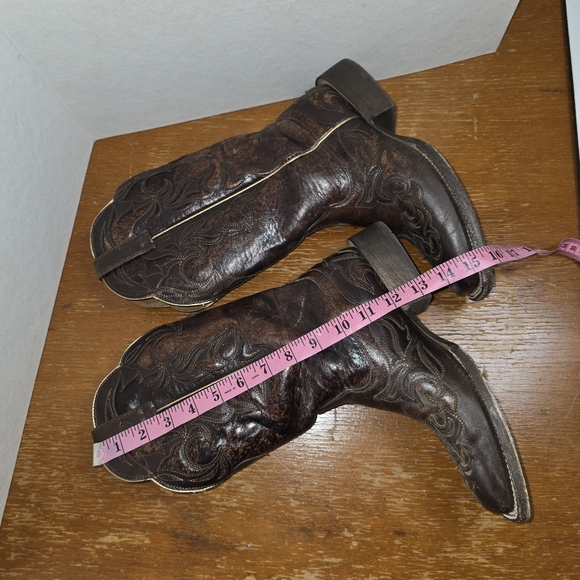 Ariat Boots Cassidy Western Cowgirl Leather Square Toe Brown Womens 9B - Picture 6 of 12